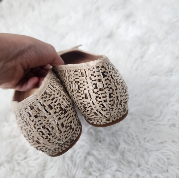 FRANCO SARTO Abigail Square Toe Ballet Flats. COLOR: MULTI BEIGE. Size 8. New. - Picture 4 of 6